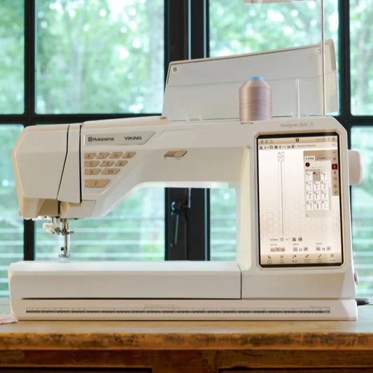 Symaskin med markedets største broderiområde